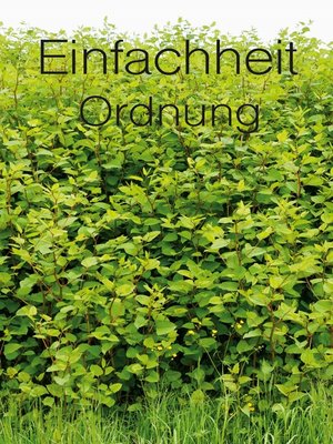 cover image of Einfachheit